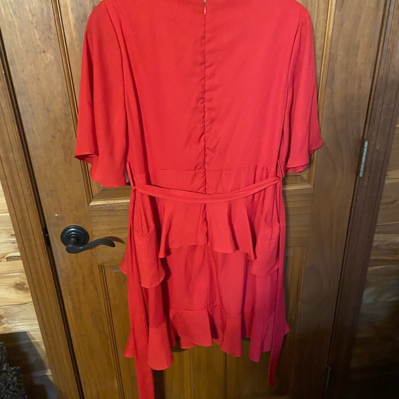Altar’d State Red Ruffle Dress - Picture 4 of 4